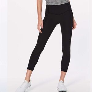 lululemon all the right places crop Black